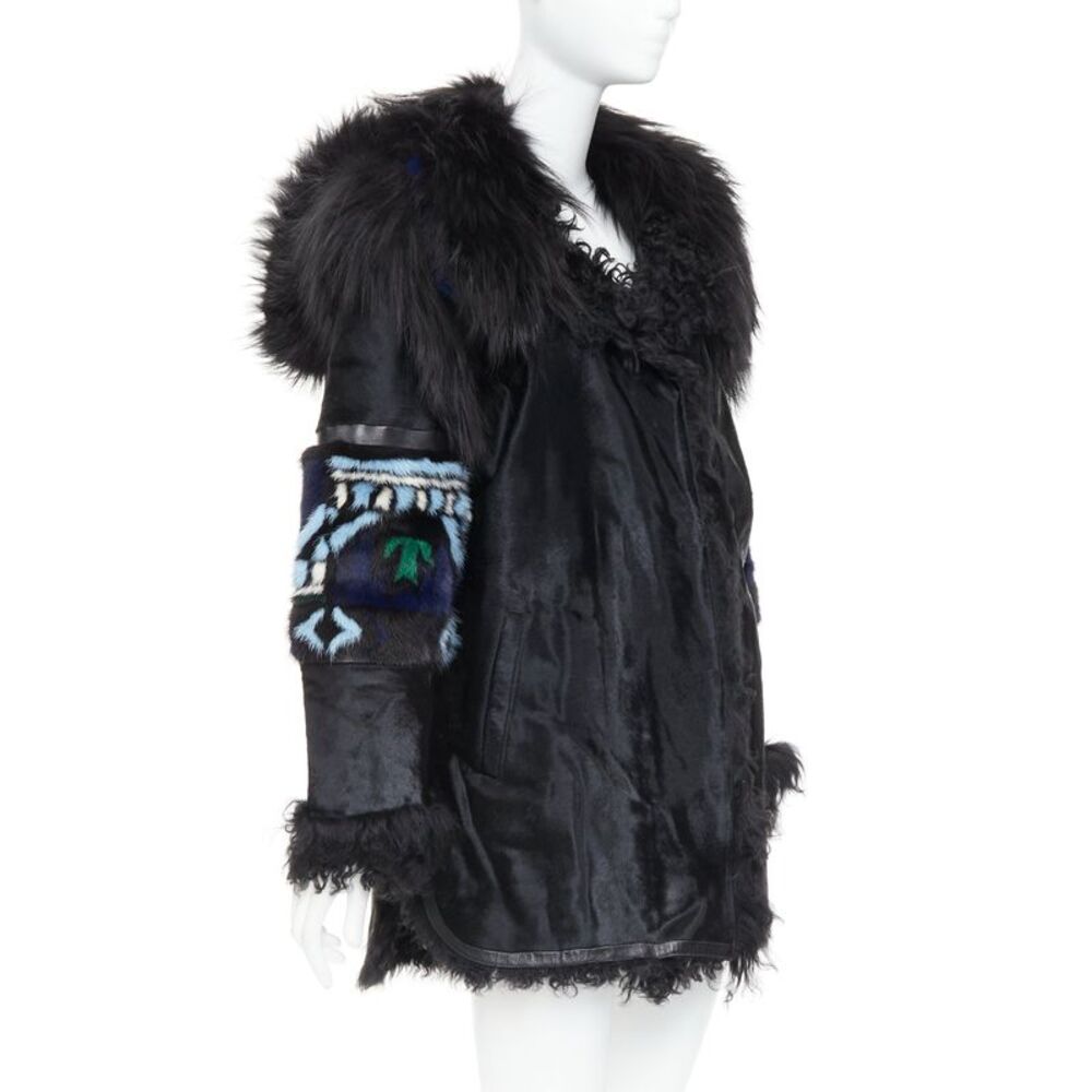Emilio Pucci Shearling Raccoon Fur Coat